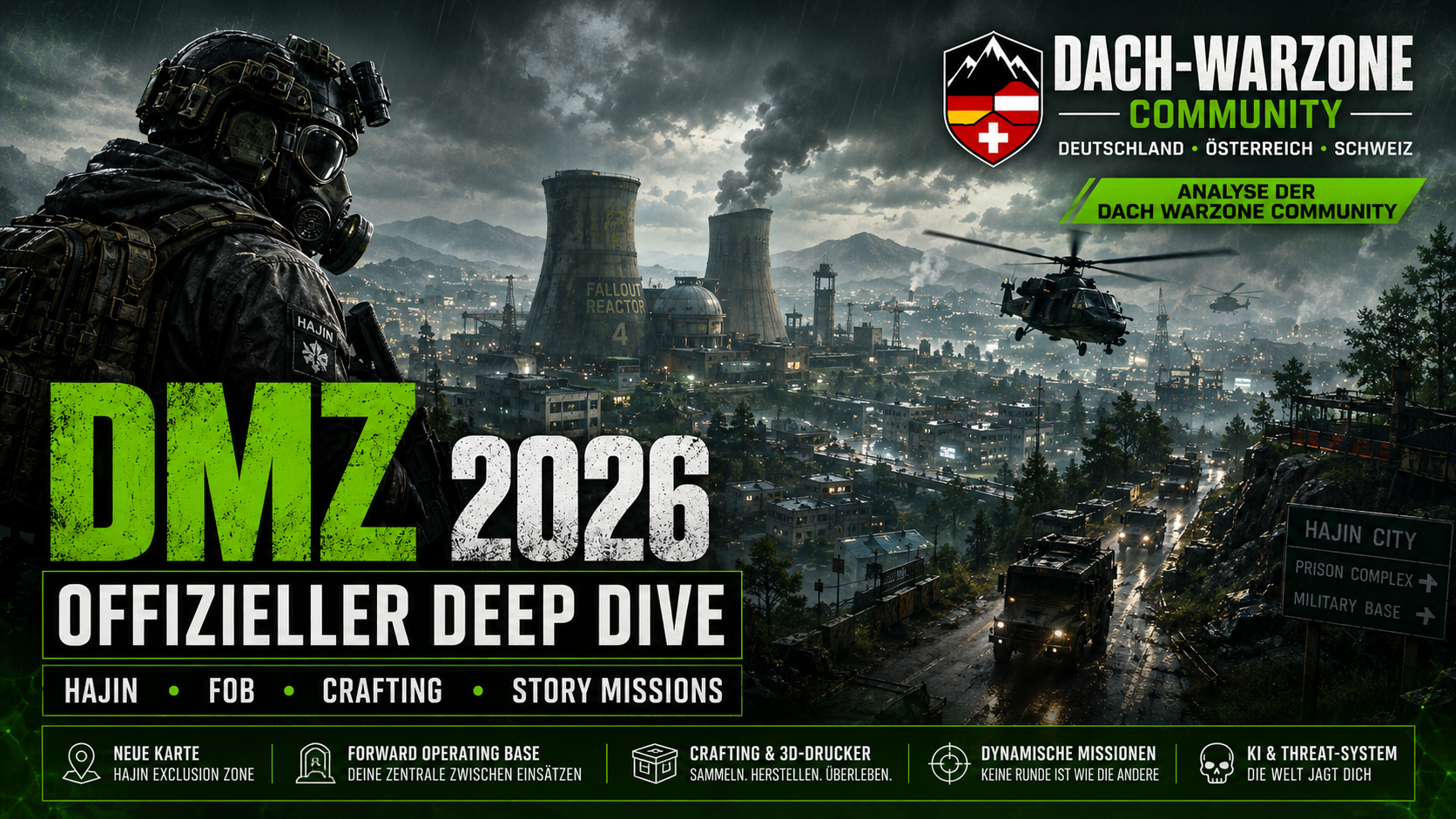 DMZ 2026 enthüllt: Hajin, FOB, Crafting, Story-Missionen und alle offiziellen Details